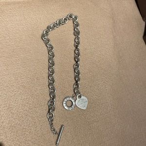 Tiffany Heart Tag Toggle Necklace
